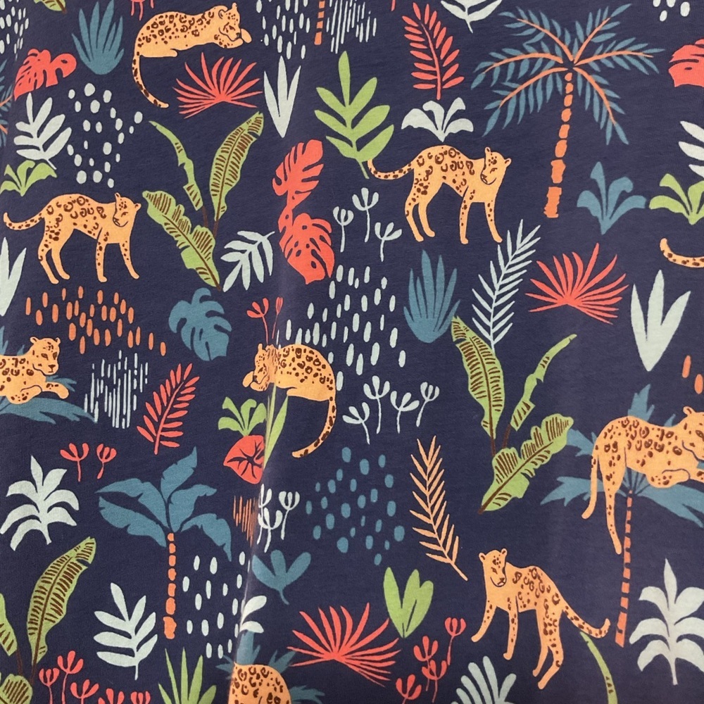 Sleep Sense Cat Print Pajama Top 1X Jungle Animal Sleepwear NWT - Picture 4 of 5